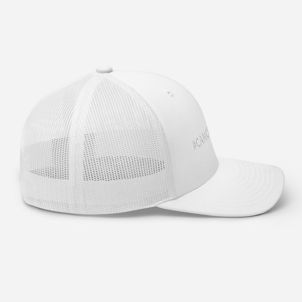 #CANCELSUICIDE Signature Trucker Cap White Embroidery