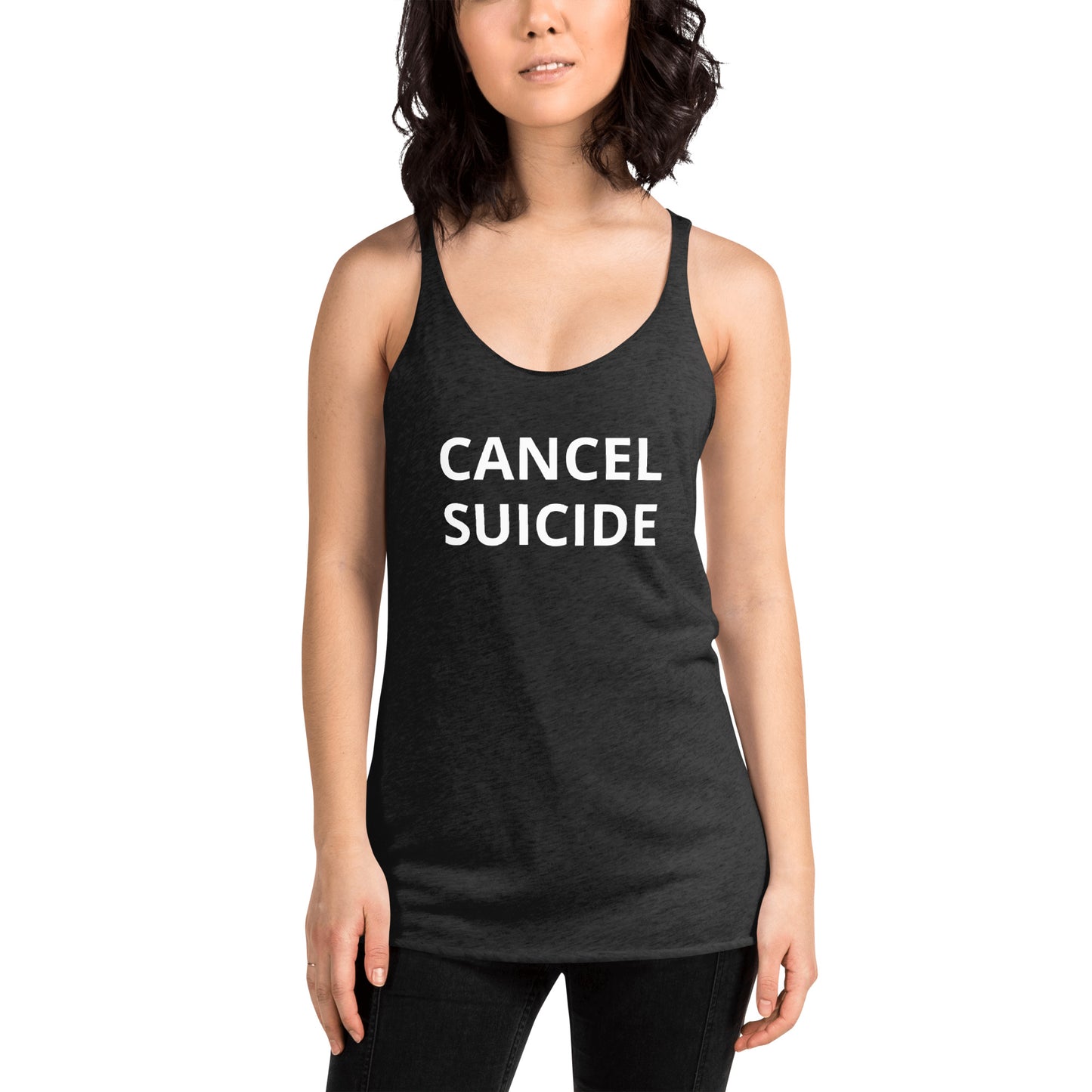 Cancel Suicide Women's Racerback Tank