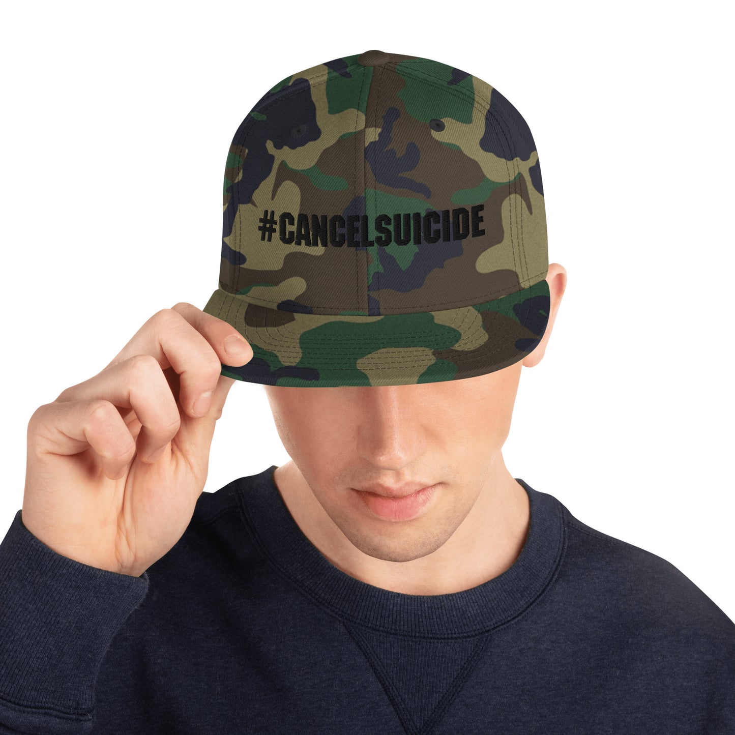 Veteran's Cancel Suicide Snapback Hat