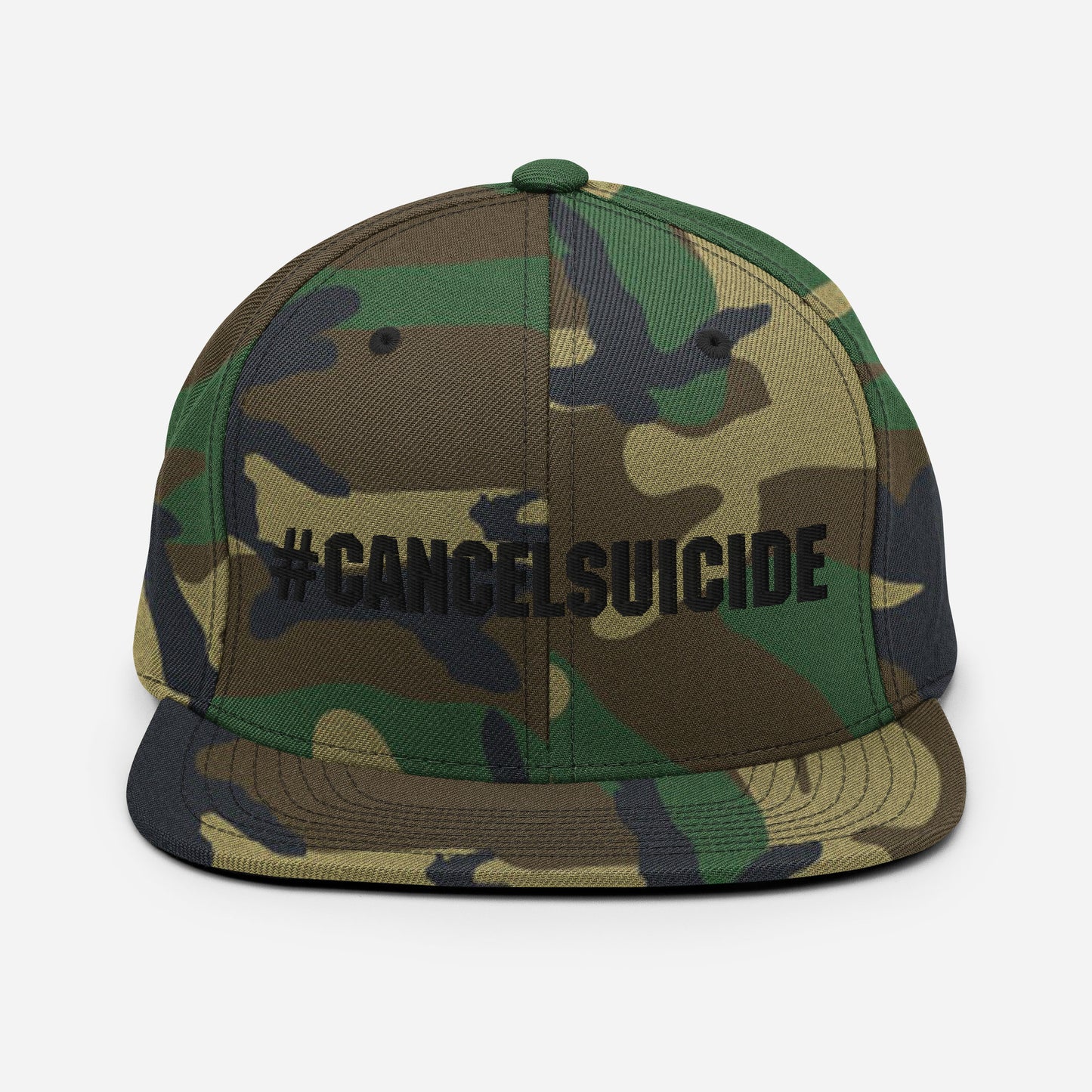 Veteran's Cancel Suicide Snapback Hat