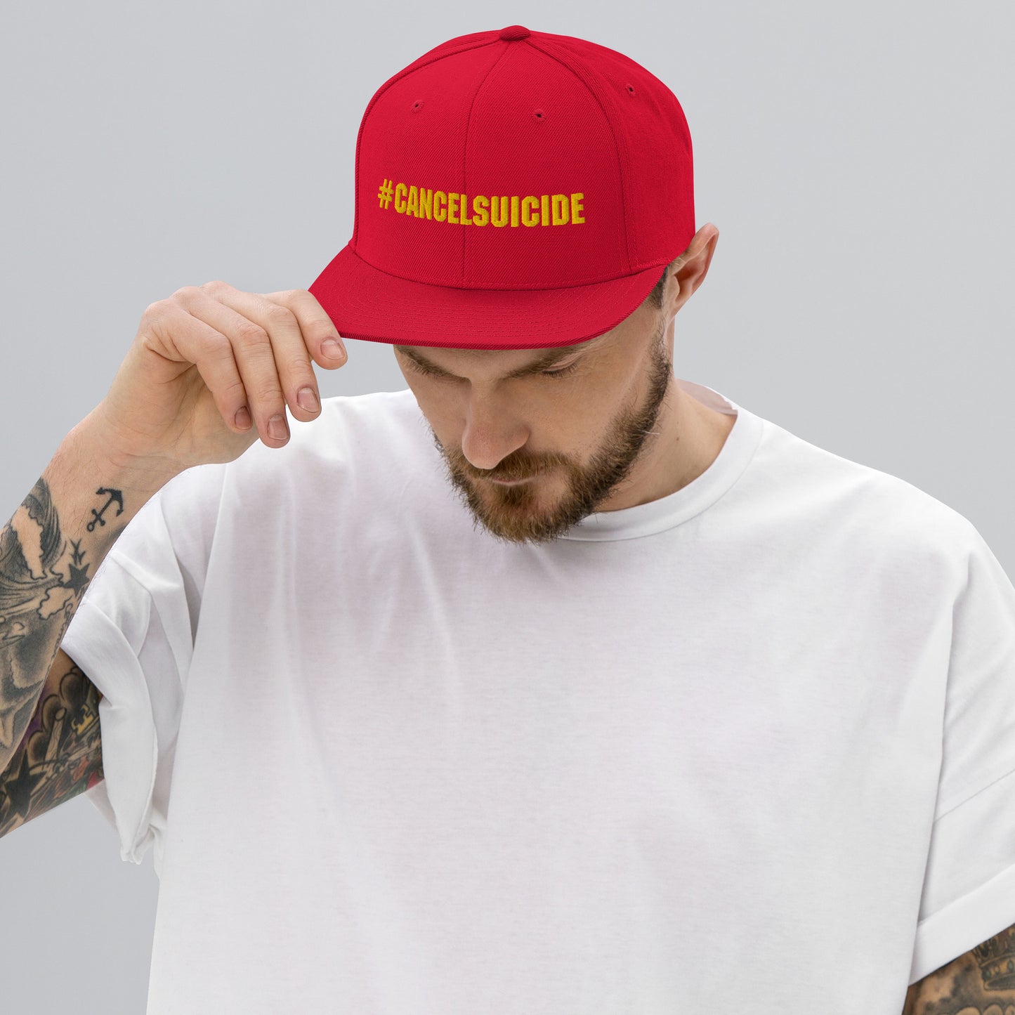 Veteran's Cancel Suicide Snapback Hat