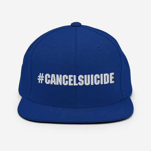 Veteran's Cancel Suicide Snapback Hat