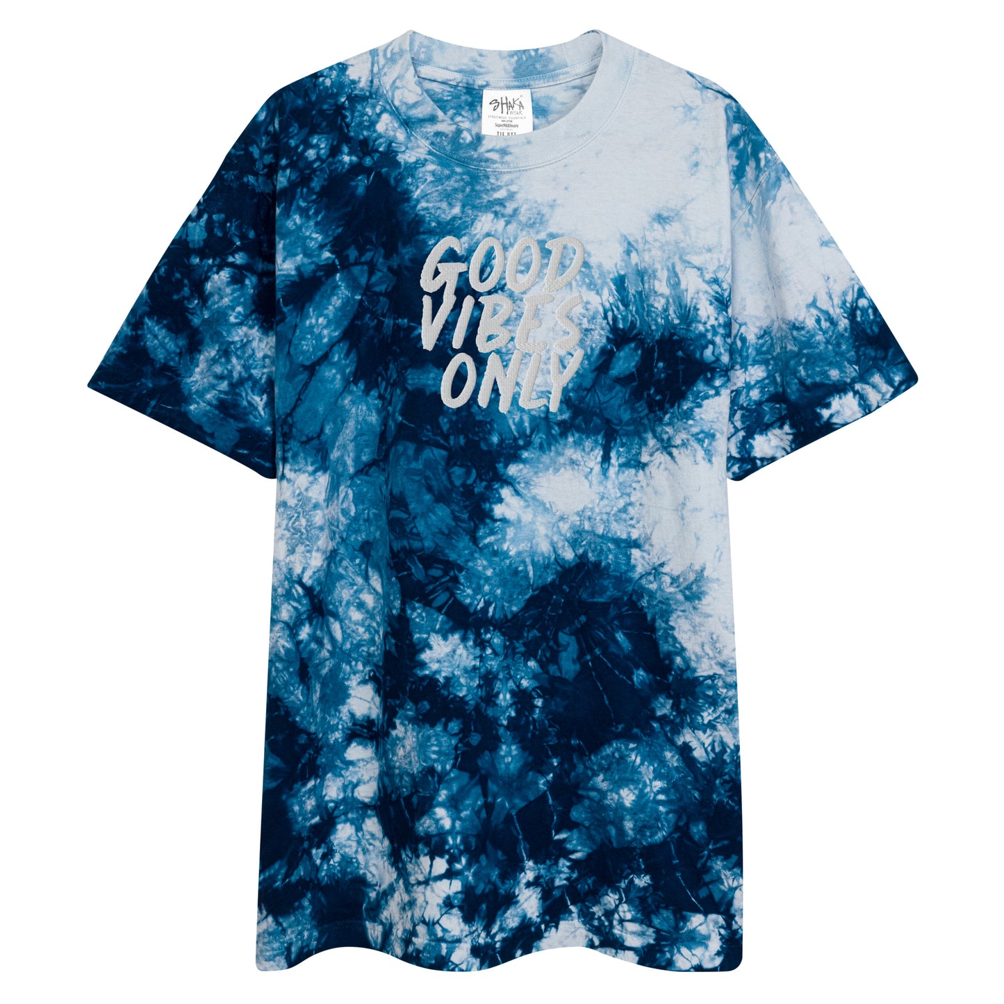 Good Vibes Only 2 Oversized tie-dye t-shirt