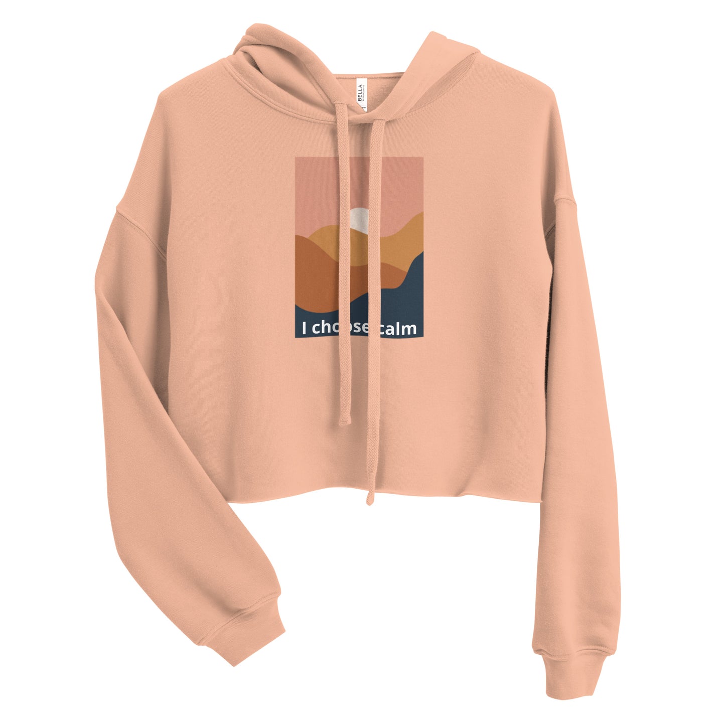 I choose calm Crop Hoodie