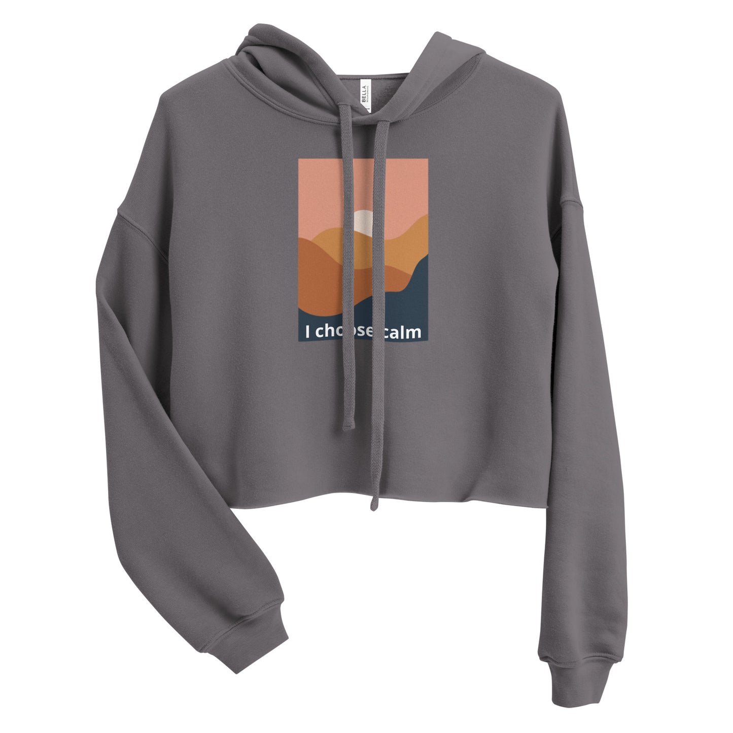 I choose calm Crop Hoodie